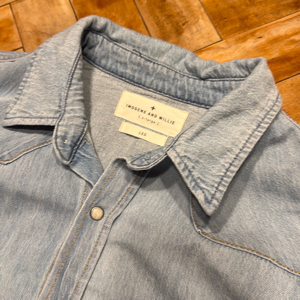 Imogene + Willie Leo Pearl Snap Denim Shirt
